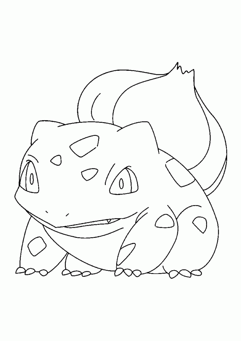 Dibujo De Pok Mon Bulbasaur Para Colorear Y Pintar Im Genes Para