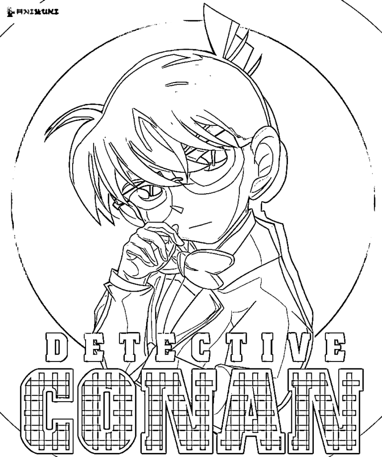 Dibujos Para Colorear De Detective Conan Y Pintar Im Genes Para