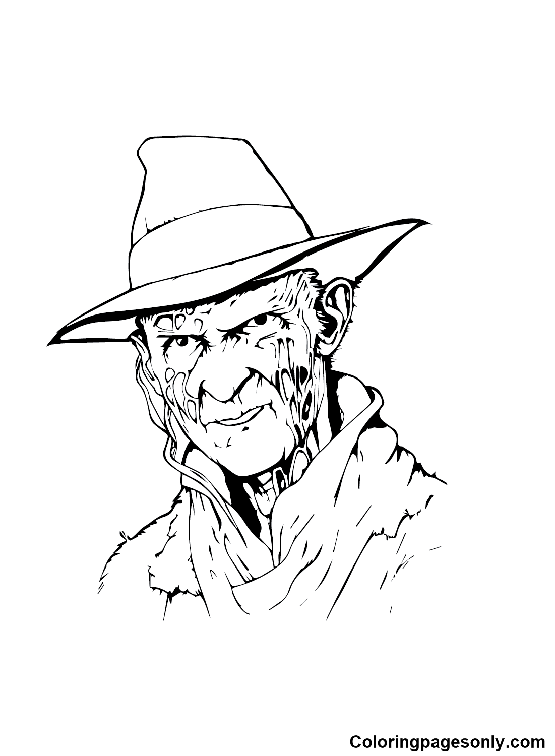 Freddy Krueger Para Colorear Y Pintar Im Genes Para Dibujar Gratis