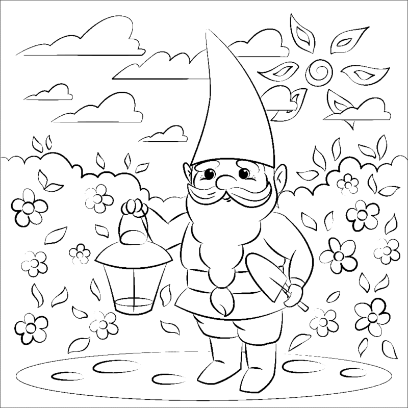 Gnomos Para Colorear Y Pintar Im Genes Para Dibujar Gratis