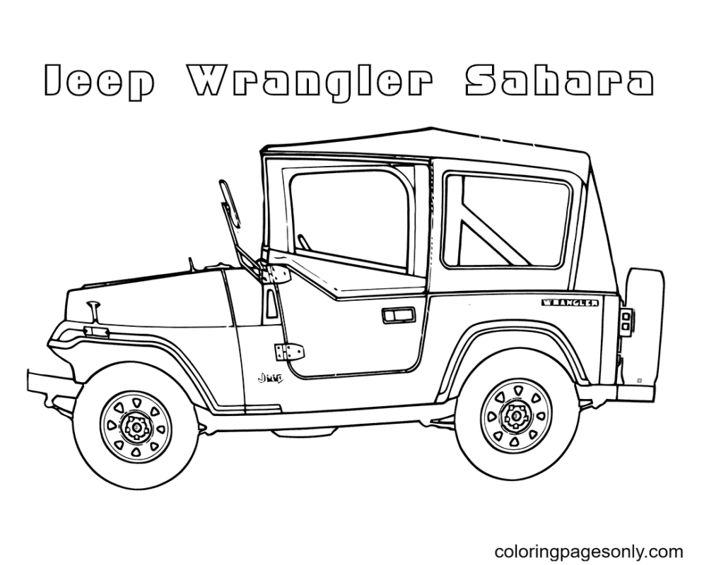 Jeep Para Colorear Y Pintar Im Genes Para Dibujar Gratis