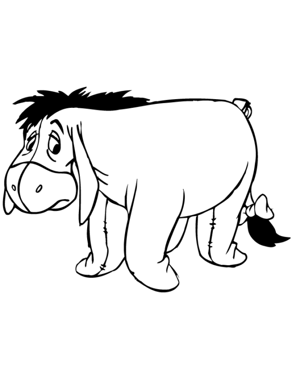 Dibujo De Eeyore Para Colorear Y Pintar Im Genes Para Dibujar Gratis