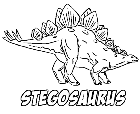 Estegosaurio Para Colorear y Pintar Imágenes Para Dibujar Gratis