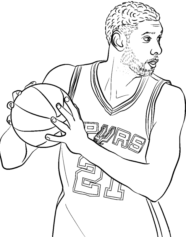 Dibujos de la NBA para colorear y Pintar Imágenes Para Dibujar Gratis