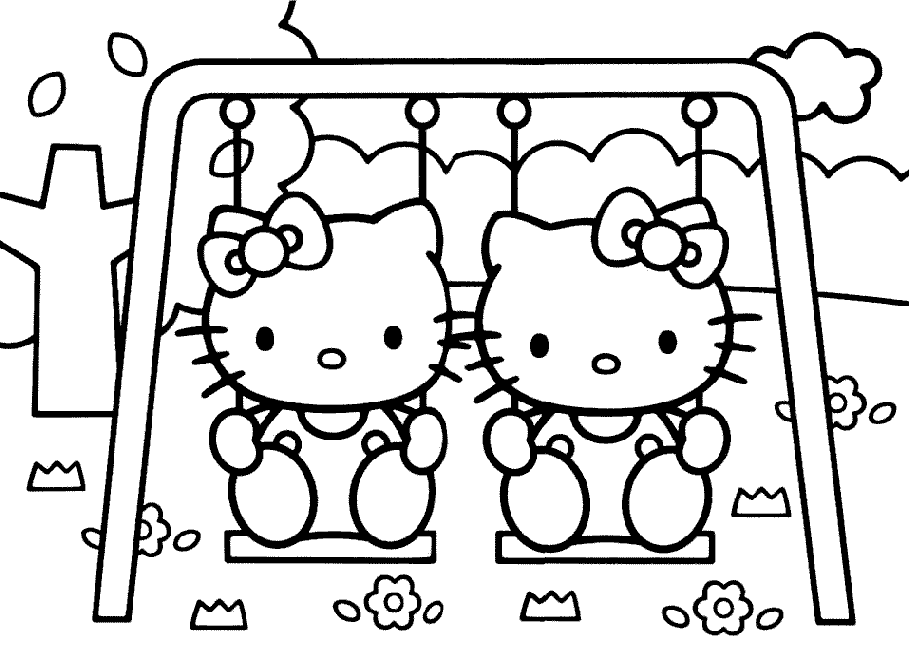 dibujos de hello kitty para colorear e imprimir gratis