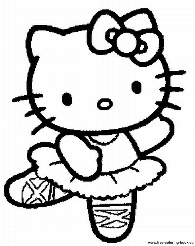 dibujos de hello kitty para colorear e imprimir gratis