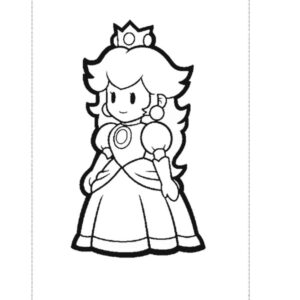 dibujos para colorear de la princesa peach