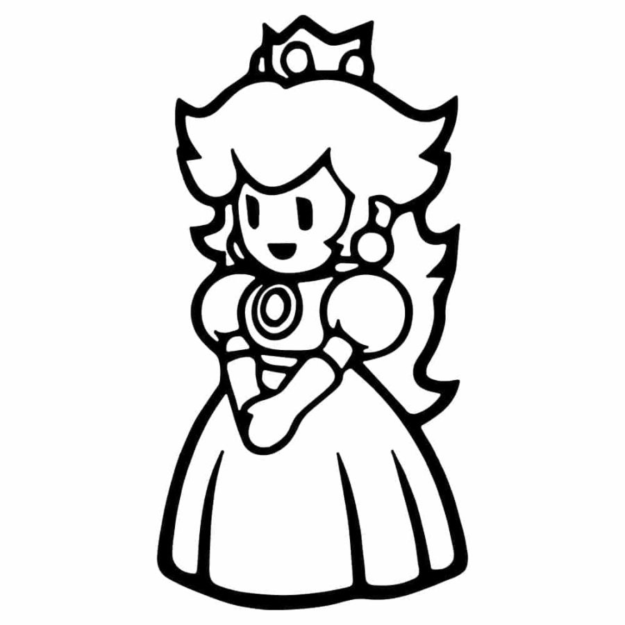 dibujos para colorear de la princesa peach