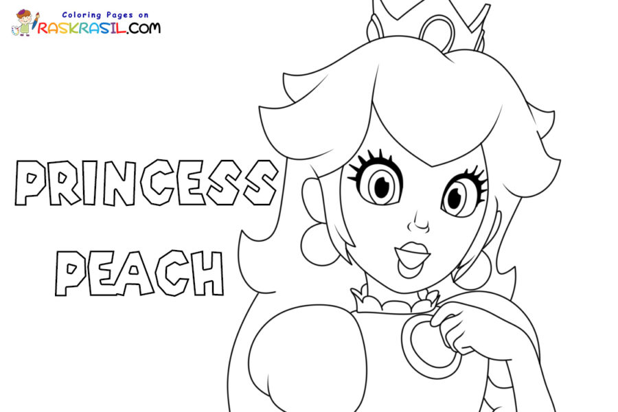 dibujos para colorear de la princesa peach