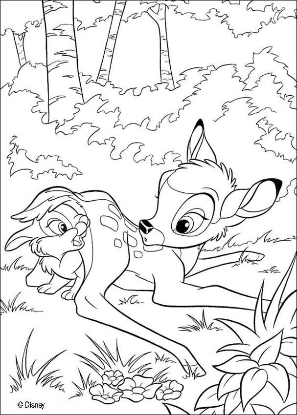Dibujos Para Colorear De Bambi Y Pintar Imágenes Para Dibujar Gratis 8840