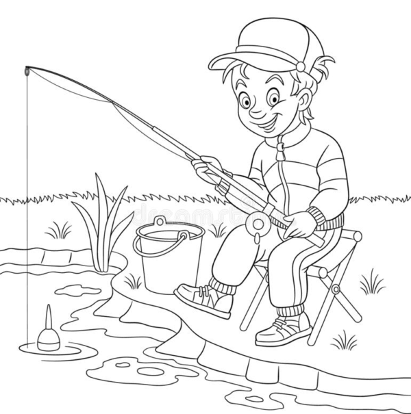 Pesca Para Colorear Y Pintar Imágenes Para Dibujar Gratis