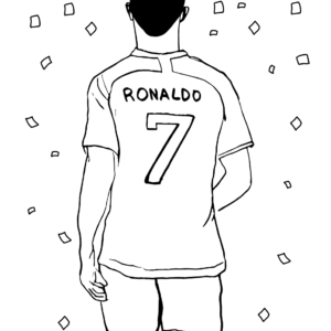 dibujos de cristiano ronaldo para colorear