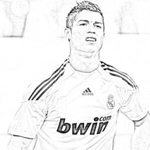 dibujos de cristiano ronaldo para colorear