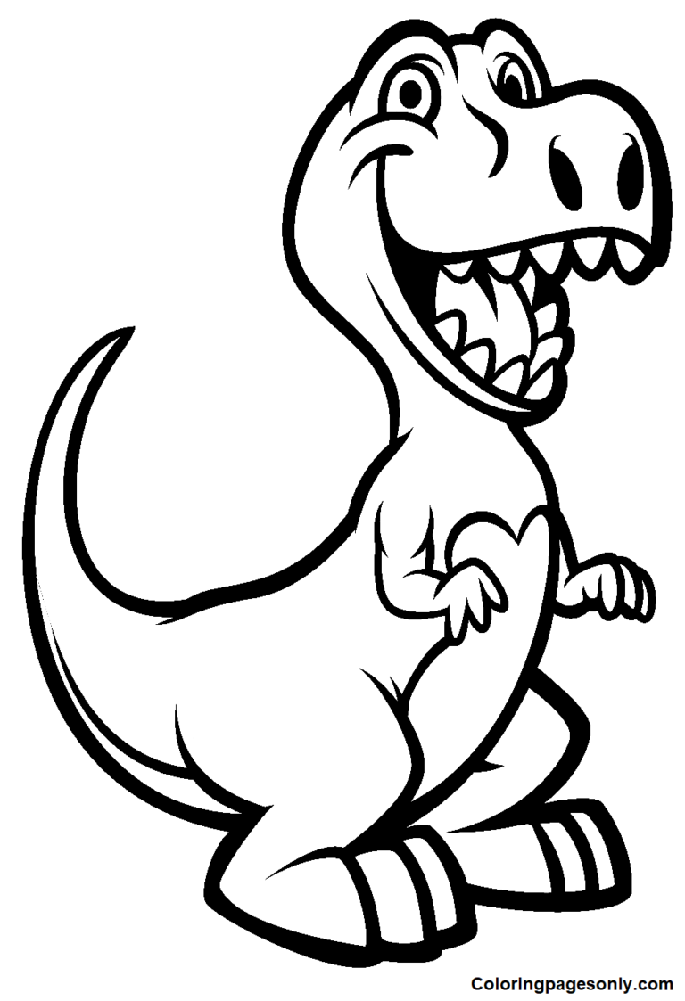 Tiranosaurio Rex Para Colorear Y Pintar Im Genes Para Dibujar Gratis