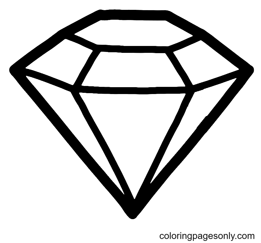 Dibujos para colorear de diamantes imprimibles gratis para todas las edades