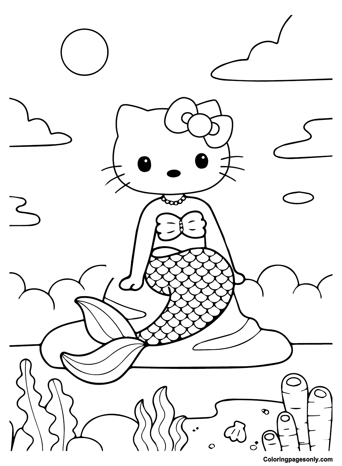 dibujos para colorear de hello kitty para cumpleaños