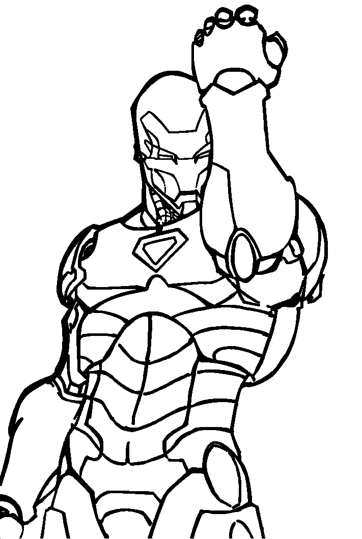 Dibujos Para Colorear De Iron Man Y Pintar Imágenes Para Dibujar Gratis 8386