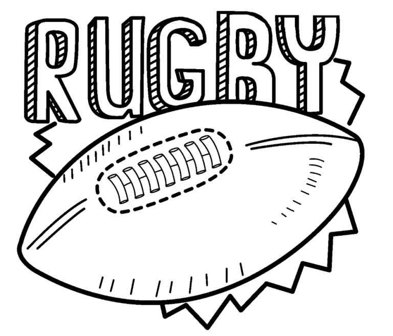 Dibujos Para Colorear De Rugby Y Pintar Imágenes Para Dibujar Gratis