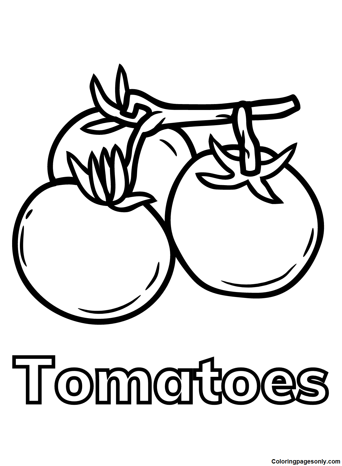 Tomate Para Colorear Y Pintar Im Genes Para Dibujar Gratis