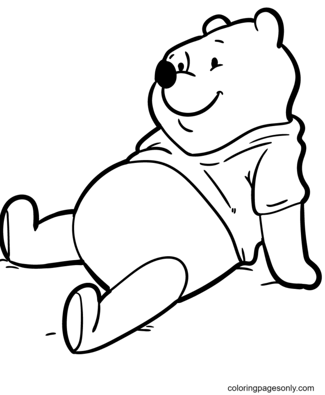 Winnie Pooh Para Colorear Y Pintar Imágenes Para Dibujar Gratis