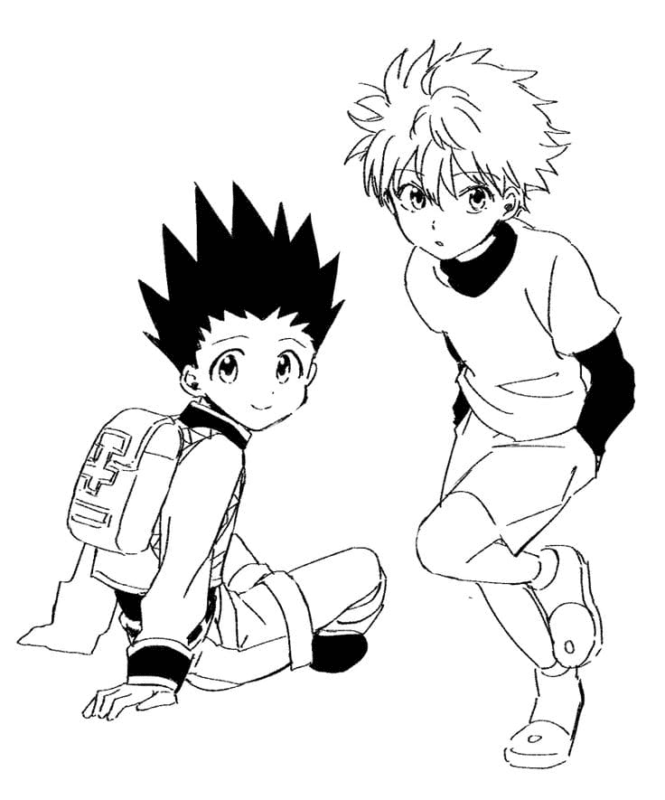 Killua Zoldyck Para Colorear Y Pintar Imágenes Para Dibujar Gratis 