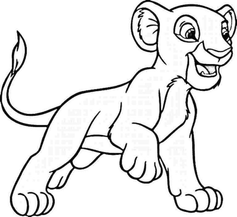 Dibujos de Simba para colorear y Pintar Imágenes Para Dibujar Gratis